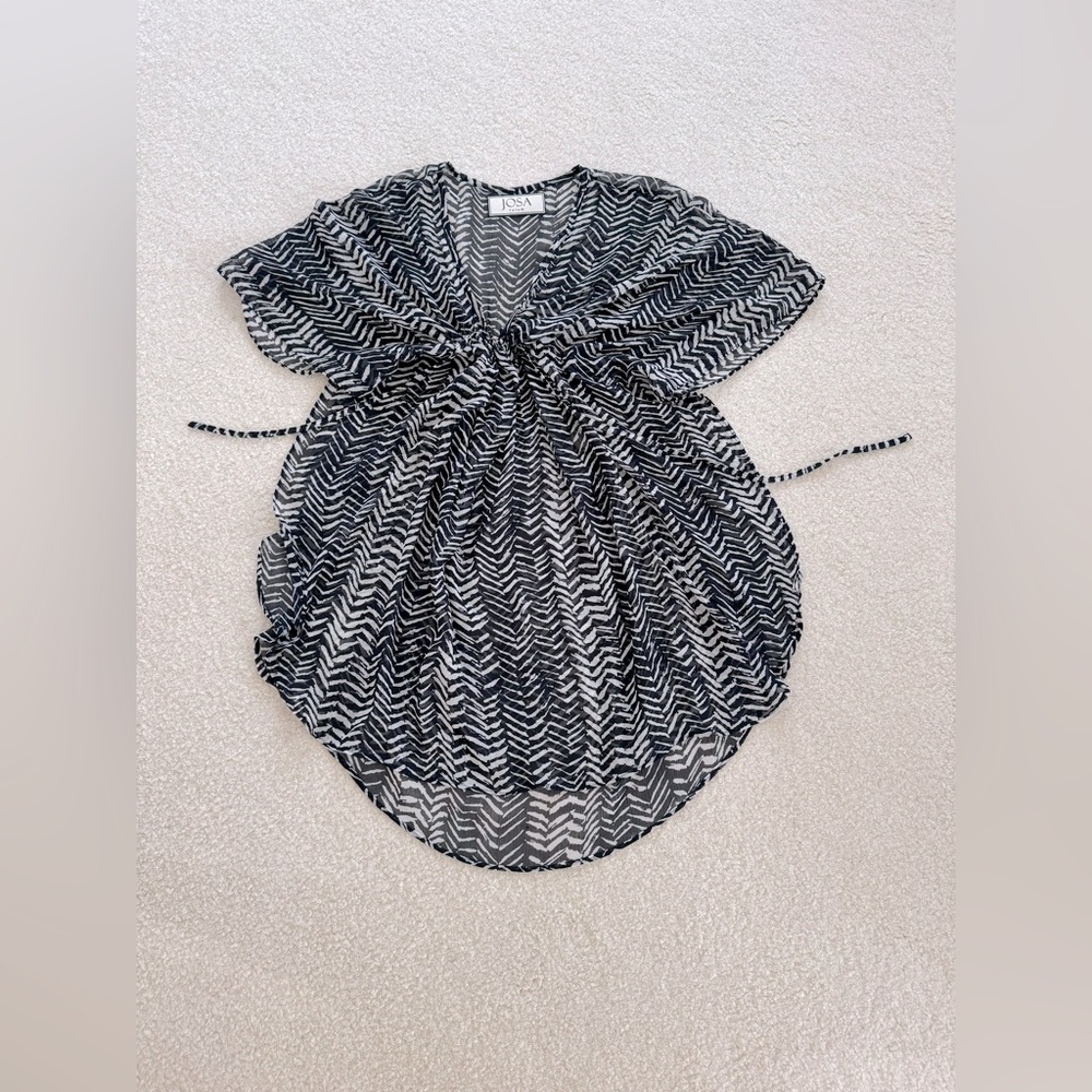 JOSA Tulum chiffon tunic dress coverup - one size